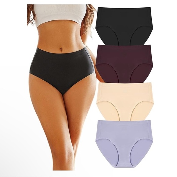 FINETOO Women's High Waist Seamless Underwear - Picture 1 of 6